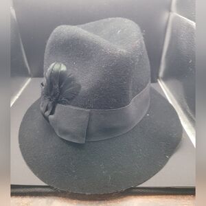 Betmar Black Hat with Black Bow Accent NWT OSFM
